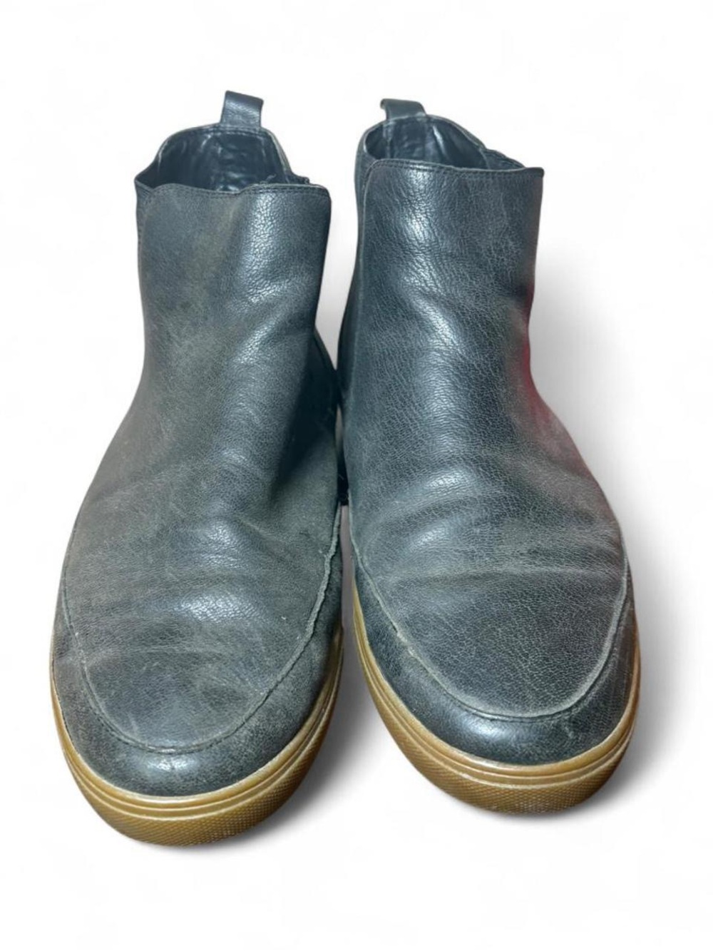 Nine West Vintage Black Leather Pull-On Ankle Boots